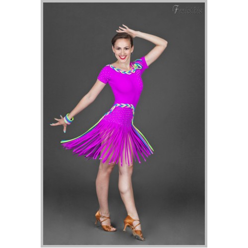 Платье для танцев латина Fenist Косичка 281