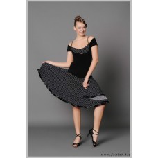 Платье для танцев латина Fenist Горох 143